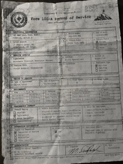 Example of a scanning problem: a copy of a copy.